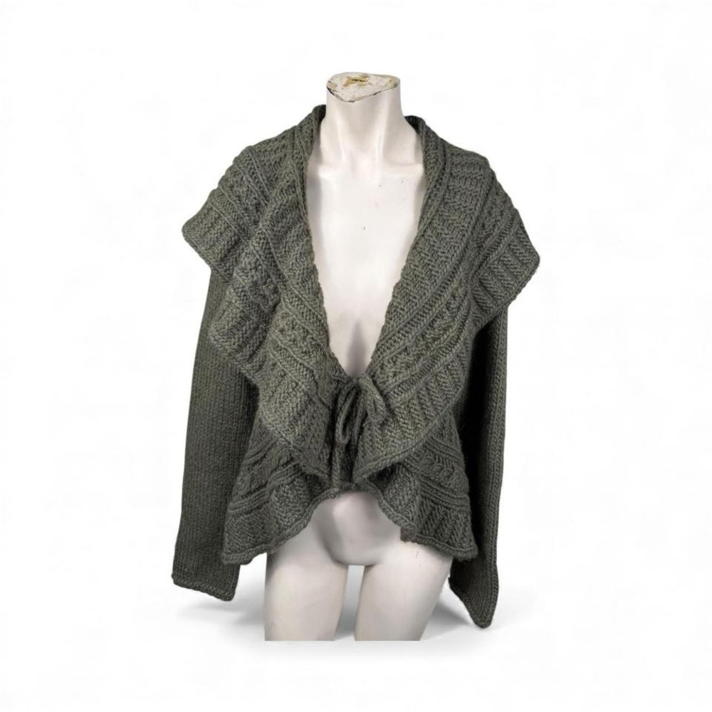 Elsamanda Made in Italy Olive‎ Knit Cardigan – Size L